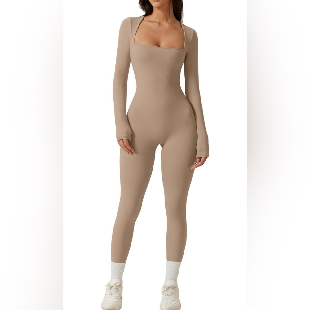 Bodycon longsleeve stretchy jumpsuit